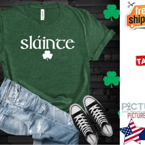 Slainte Shamrock Irish St Patrick's day shirt