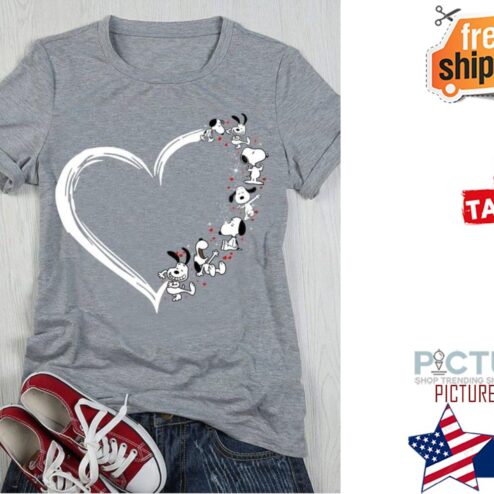 Snoopy heart love shirt
