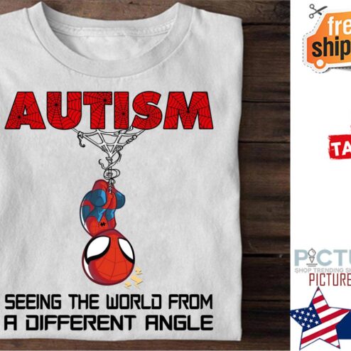 Spider man autism seeing the world from a different angle shirt
