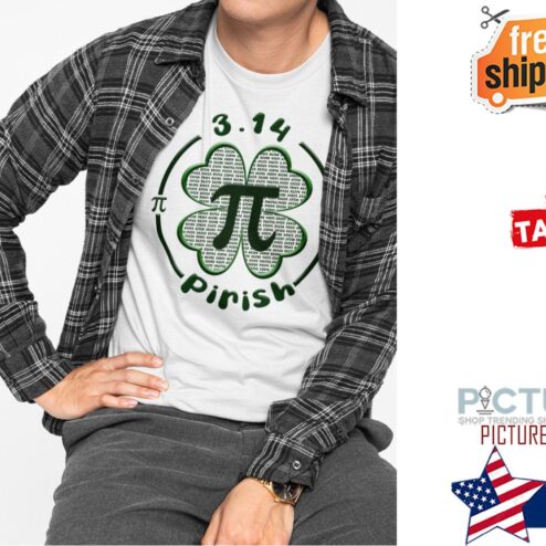 St Patrick's day math 3,14 Pirish Shamrock shirt