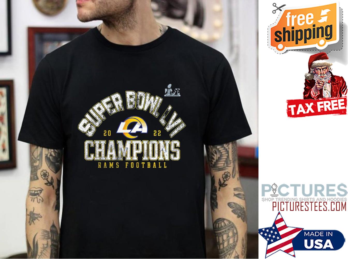 Super Bowl LVI Champions Rams Football Detroit Rams 2022 Shirt