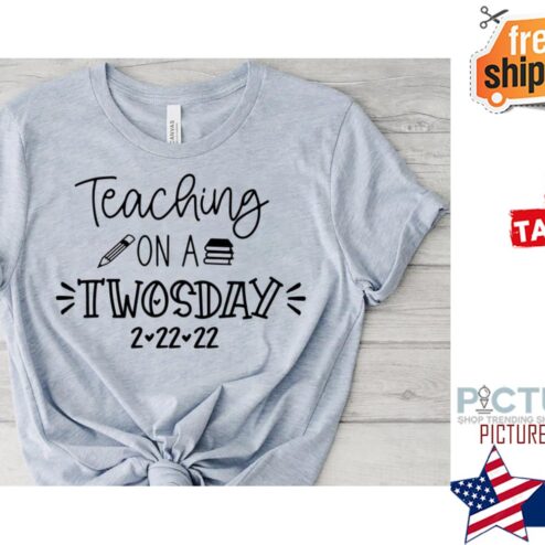 Teaching On A Book Twosday 2-22-22 shirt