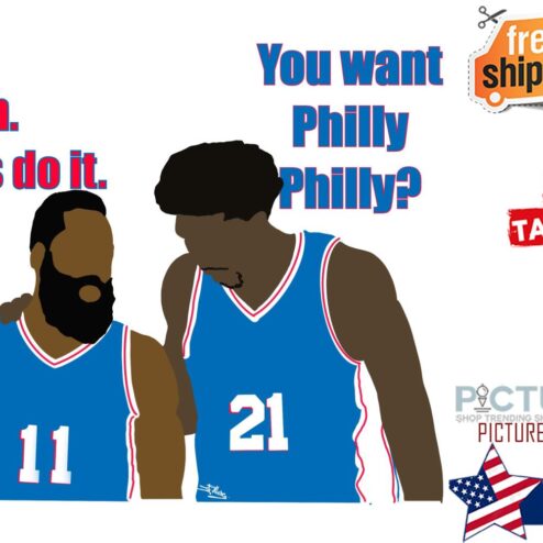 The Beard & The Process Philly Philly Embiid Harden Yeah Let's Do It Shirt