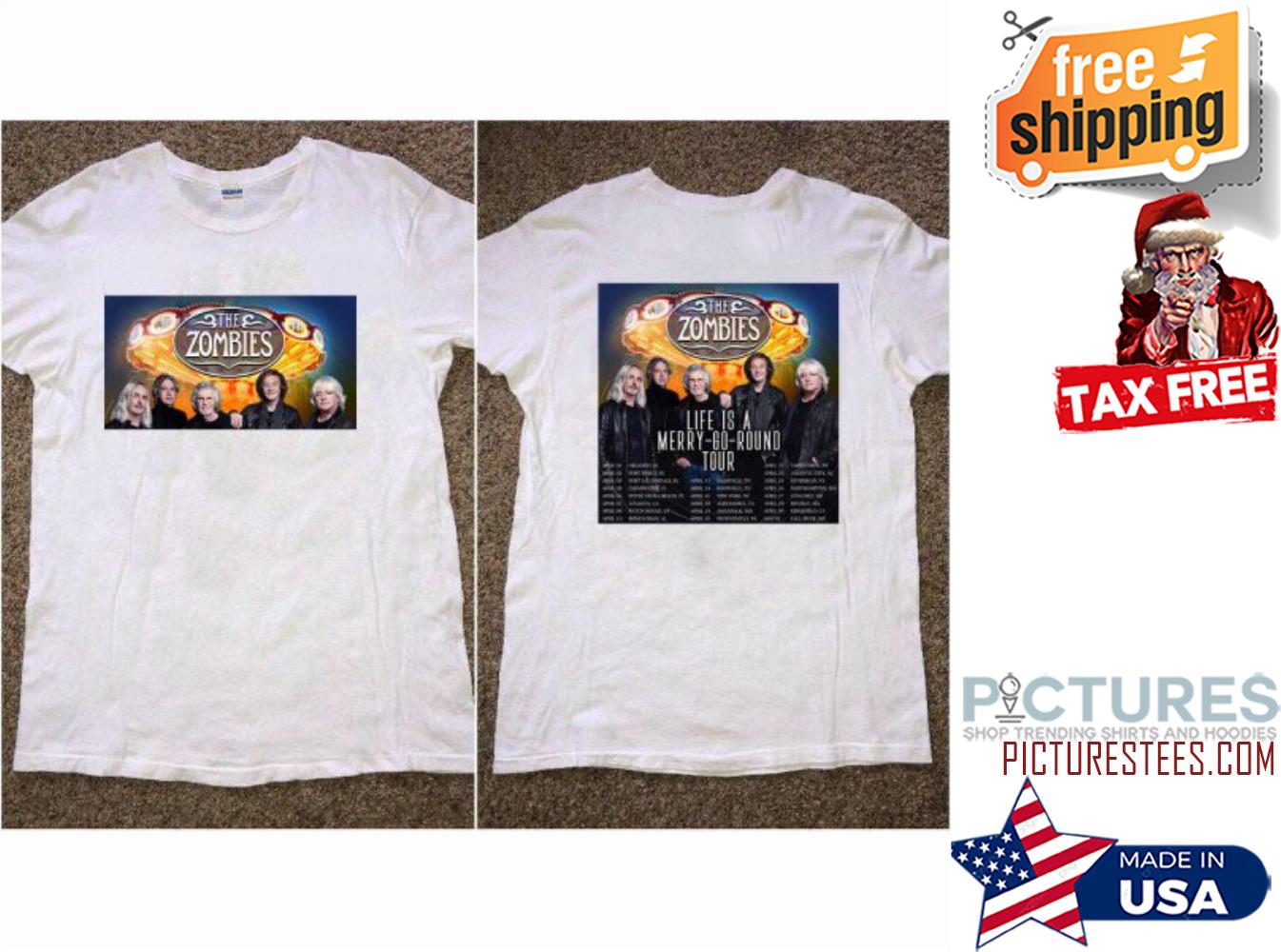 The Zombies 2022 U.S. Tour shirt