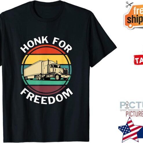 Truck honk for freedom sunset shirt