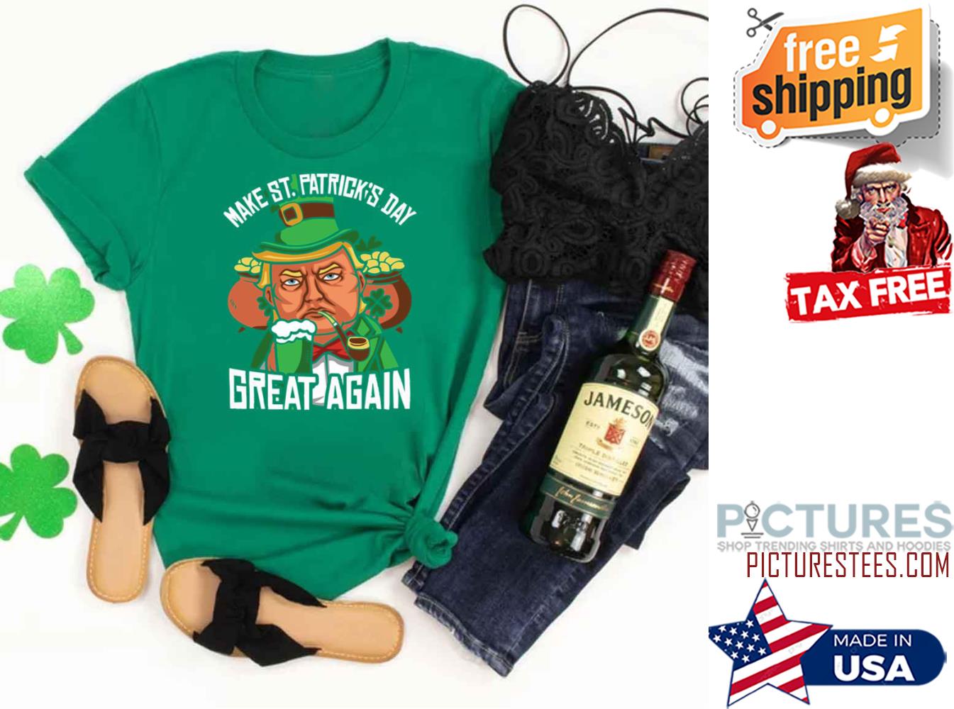Trump Make St Patrick's day great again shirt