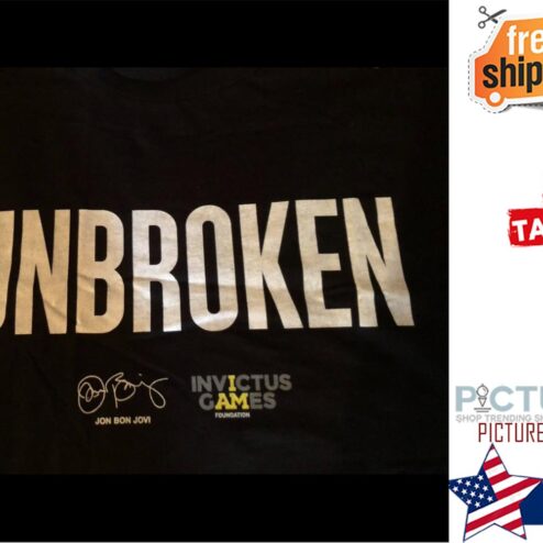 Unbroken Jon Bon Jovi Invictus Games Foundation Signature shirt