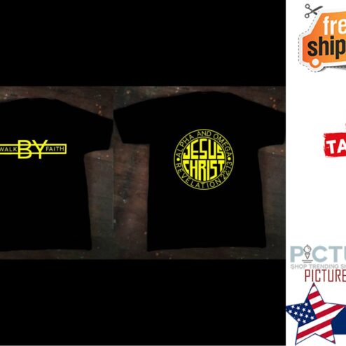 Walk by faith alpha and omega Jesus christ revelation 22 13 shirt