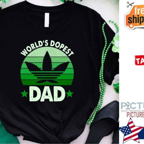 Weed World’s Dopest Dad St Patricks Day shirt