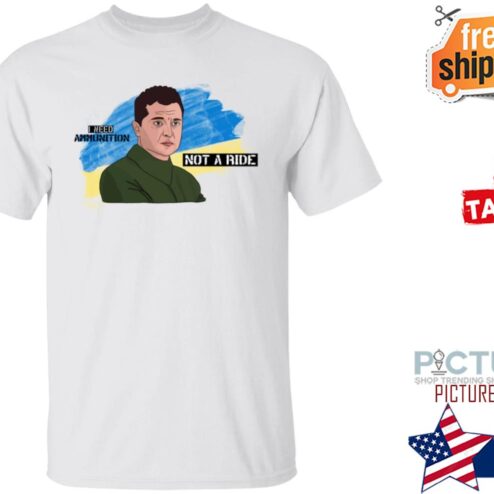 Zelensky I Need Ammunition Not A Ride Paddington Shirt