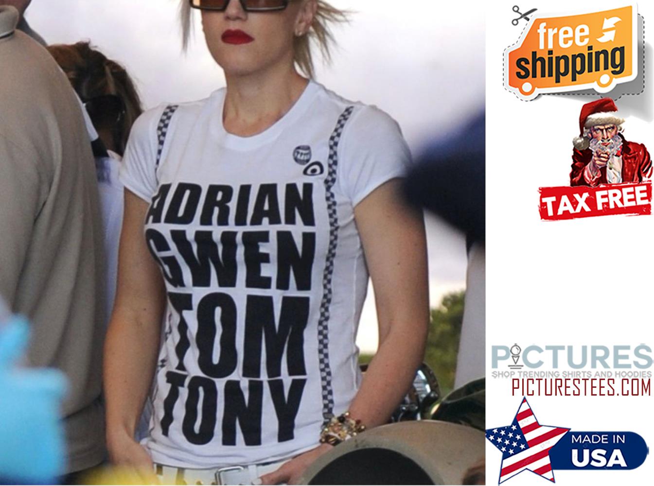 Adrian gwen tom tony shirt