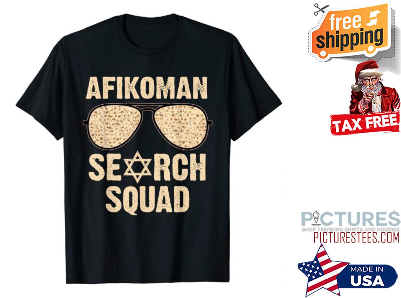 Afikoman Search Squad Passover Seder Sunglasses shirt