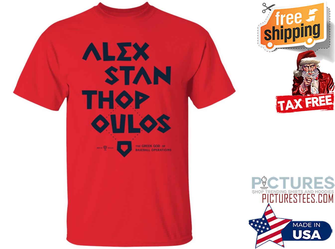 Alex Stanthopoulos The Greek God Of Baseball Operations shirt
