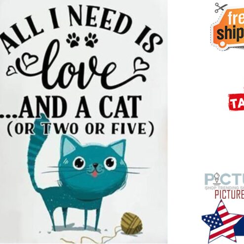 All I need is love and a cat or two or fice shirt