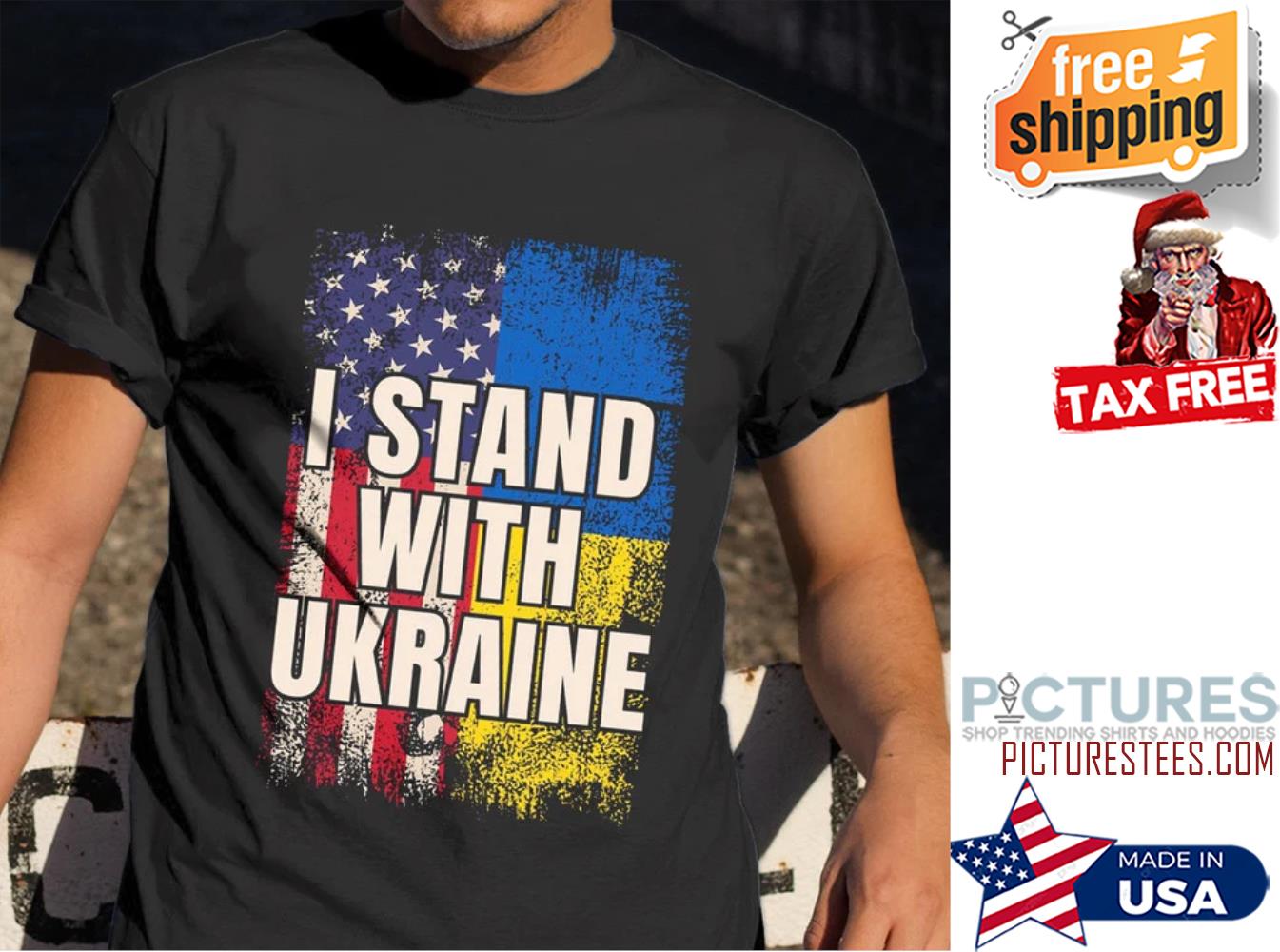 American Flag Stop the war I stand with Ukraine vintage shirt