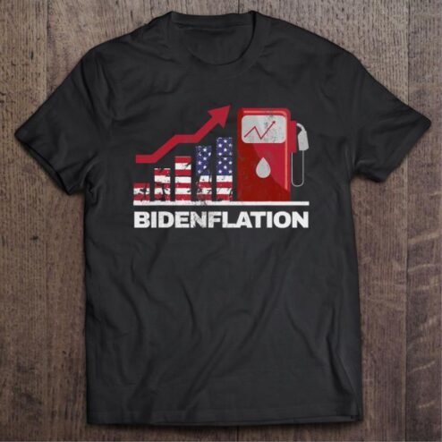 Awesome Bideninflation gas prices up American flag shirt