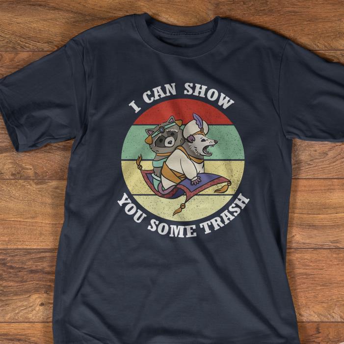 Raccoon I can show you some trash sunset vintage shirt