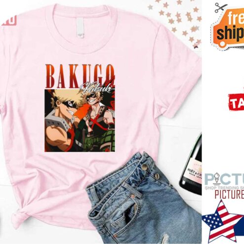 Bakugo Katsuki Anime Homage My Hero Academia shirt