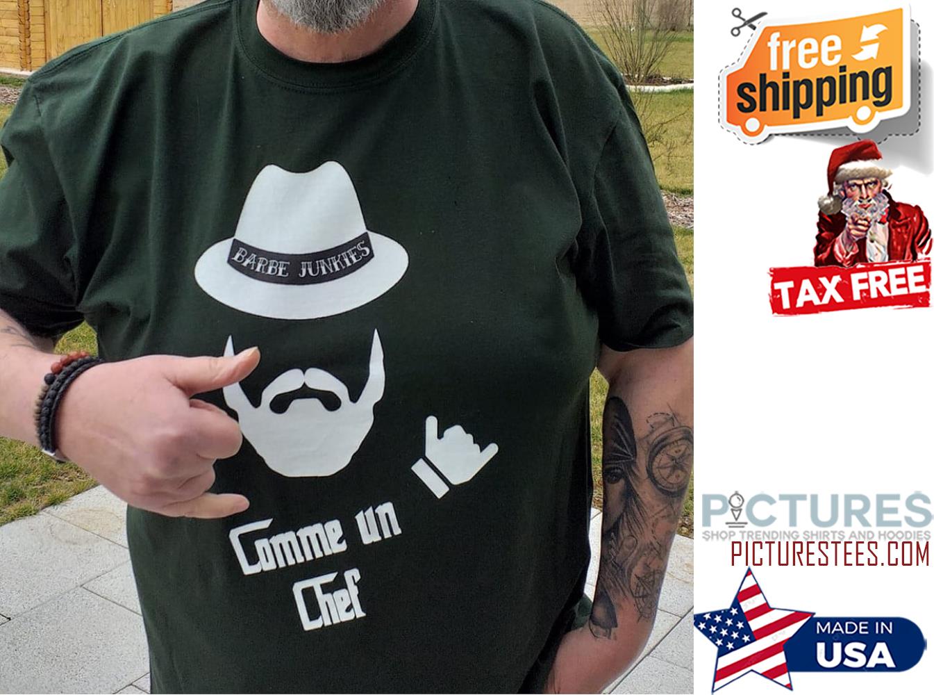 Barbe junkies comme un chef shirt