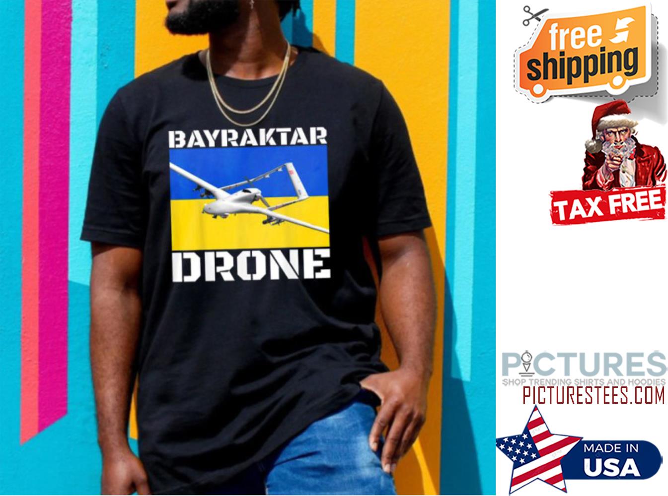Bayraktar Drone Bayraktar TB2 Ukraine Flag shirt