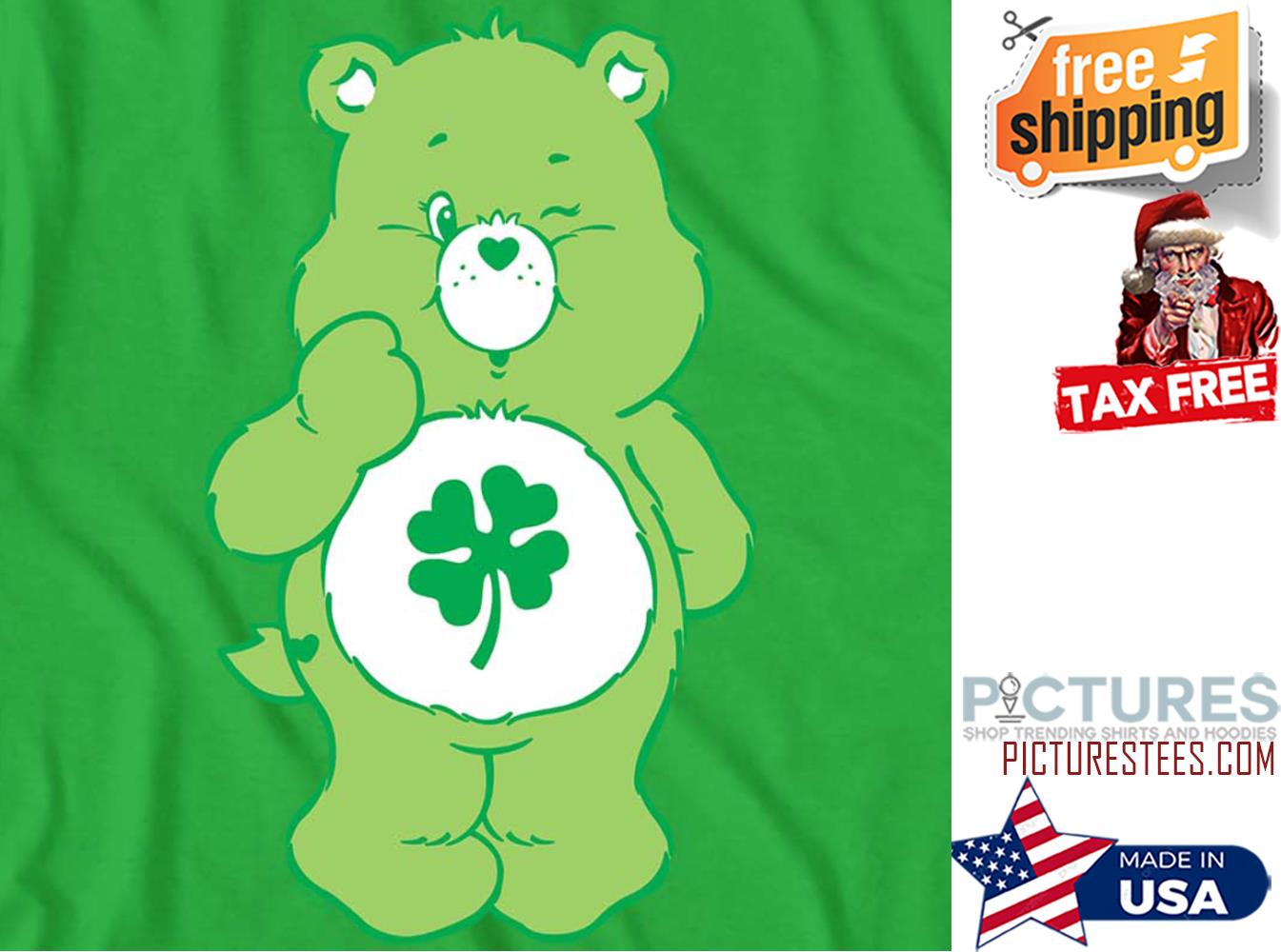 Bear green shamrock St Patrick's day shirt