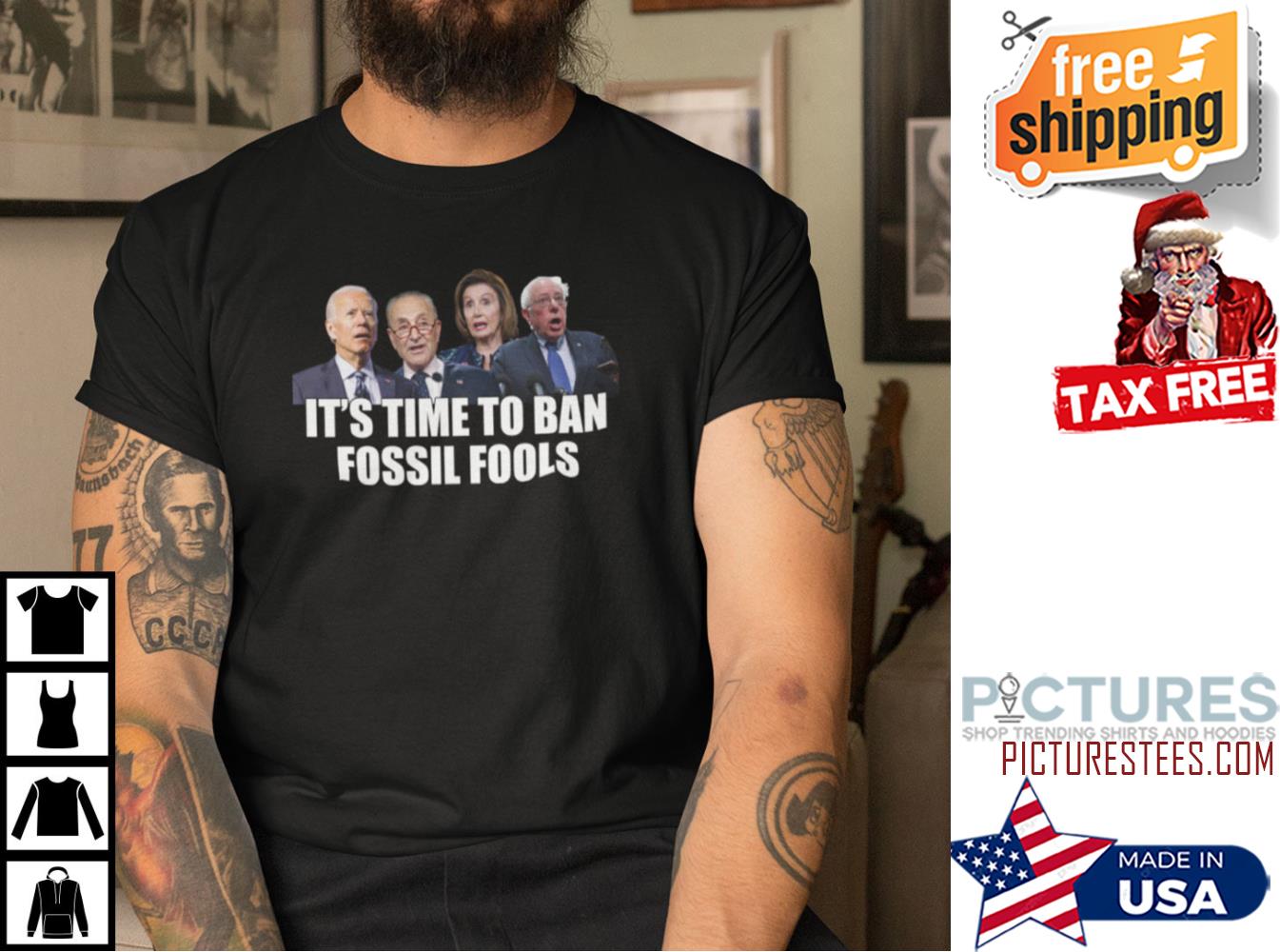 Biden It’s Time To Ban Fossil Fools Shirt