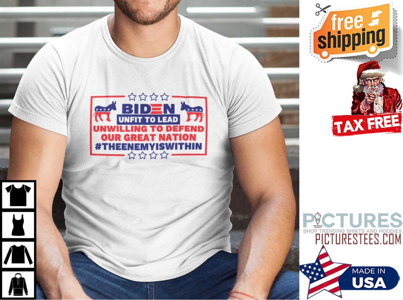 Biden Unfit To Lead Unwilling To Defend Our Great Nation Shirt Biden Unfit To Lead Unwilling To Defend Our Great Nation Shirt