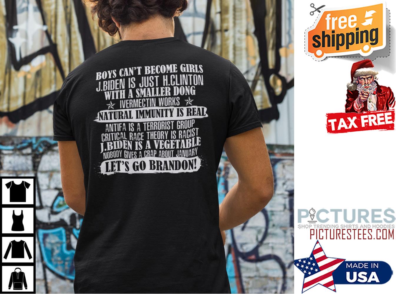 Boys Can’t Become Girls J Biden Is Just H Clinton Let's go Brandon Shirt