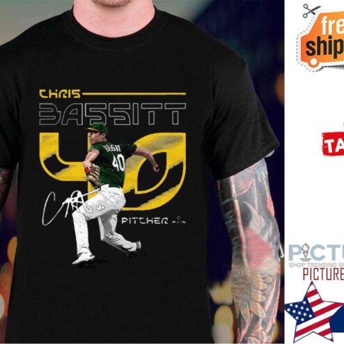 Chris Bassitt Number 40 Signature shirt