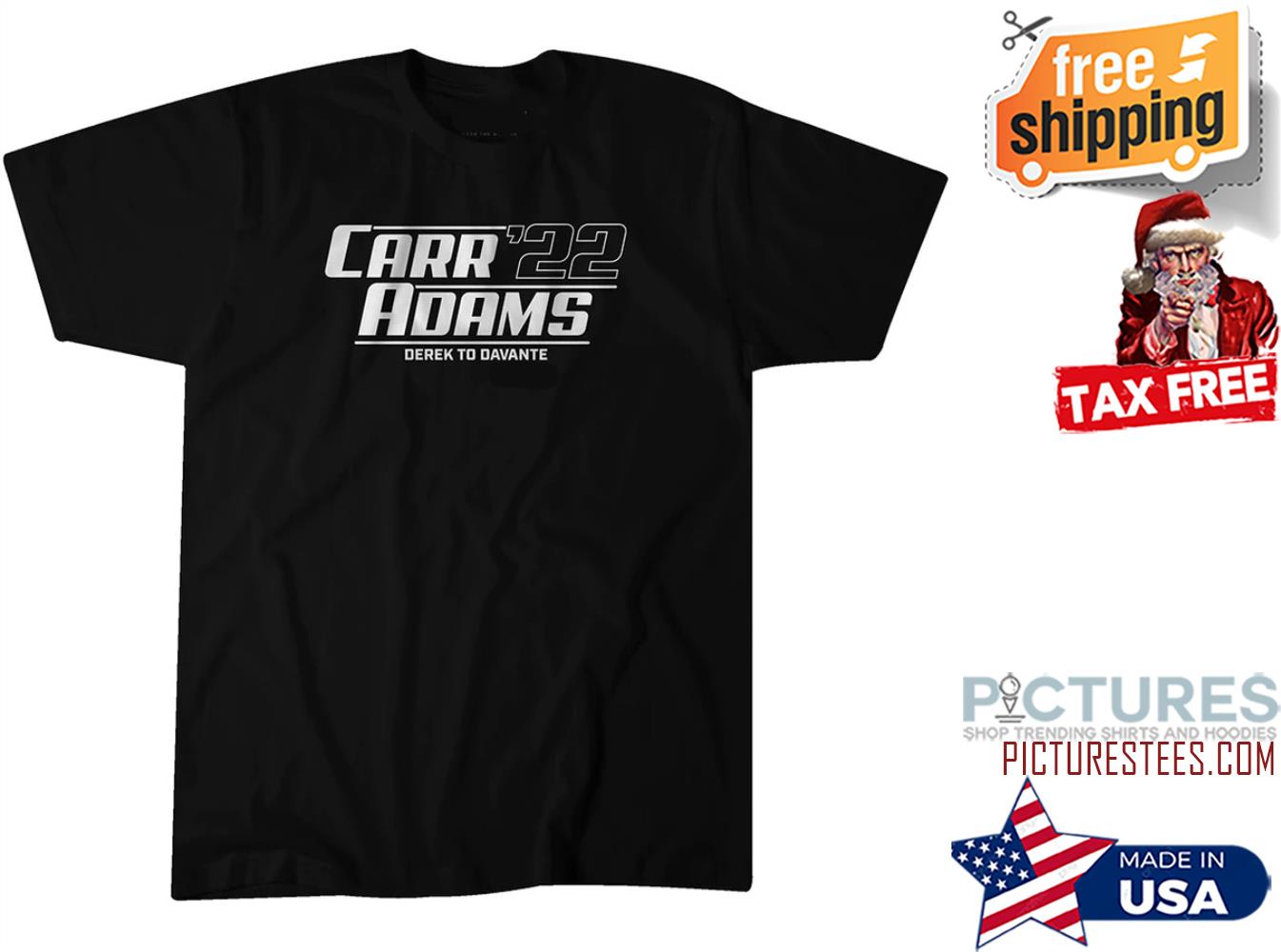 Derek Carr and Davante Adams 22 Derek to Davante shirt