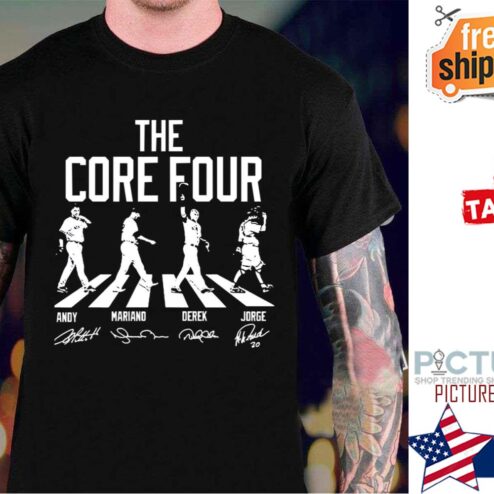 Derek Jeter Core Four The Core Four Street Crosswalk Signatures shirt