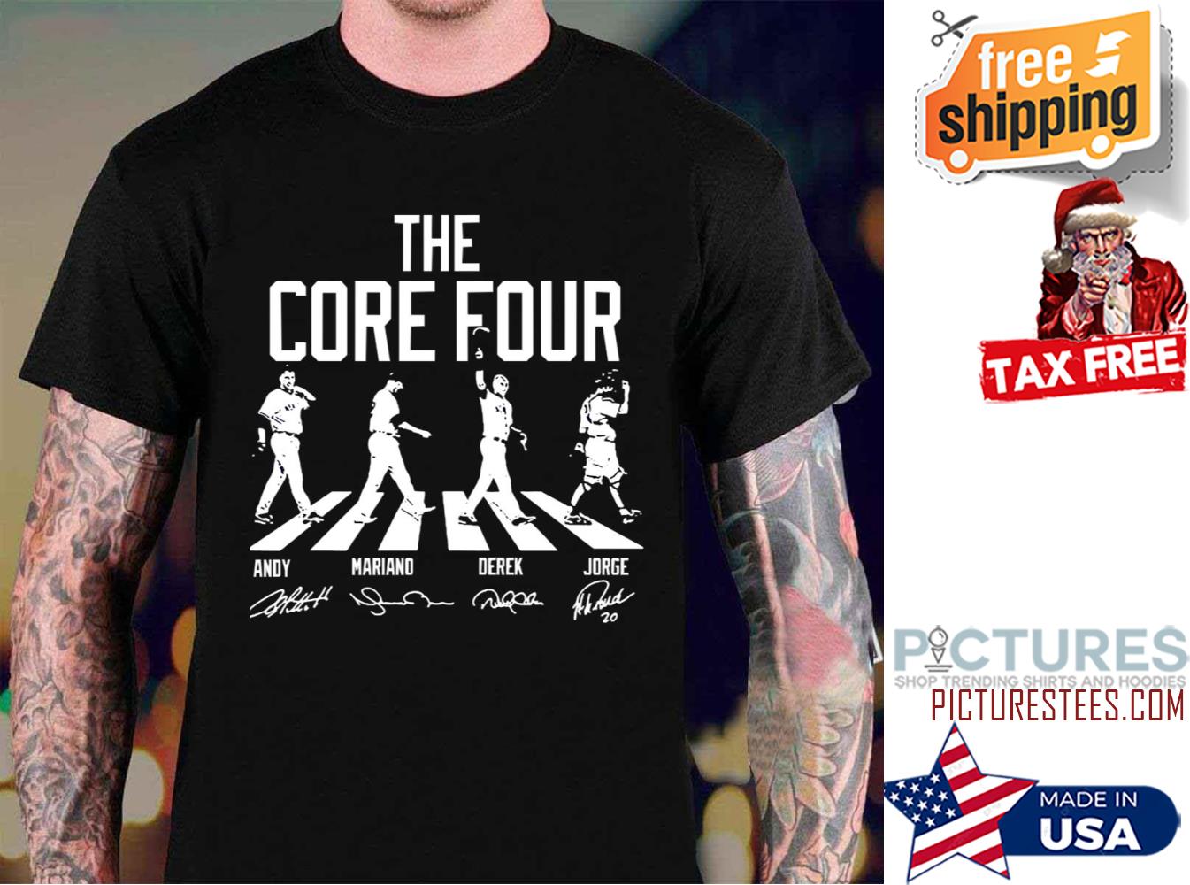 Derek Jeter Core Four The Core Four Street Crosswalk Signatures shirt