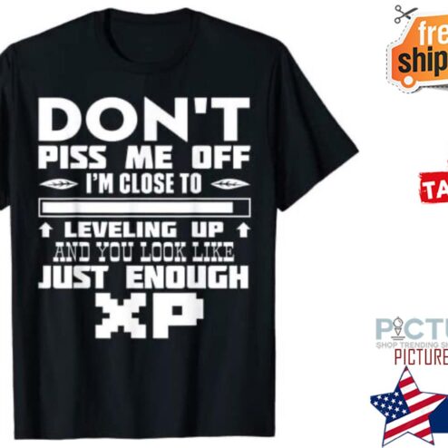 Don't piss me off i'm close to leveling up and you look like just enough XP shirt