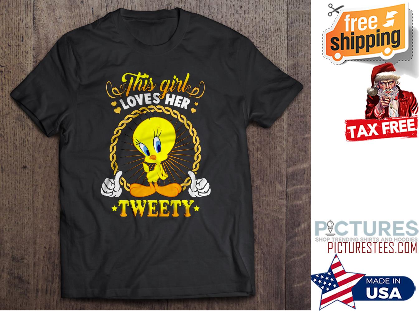 Duck this girl loves her Tweety shirt