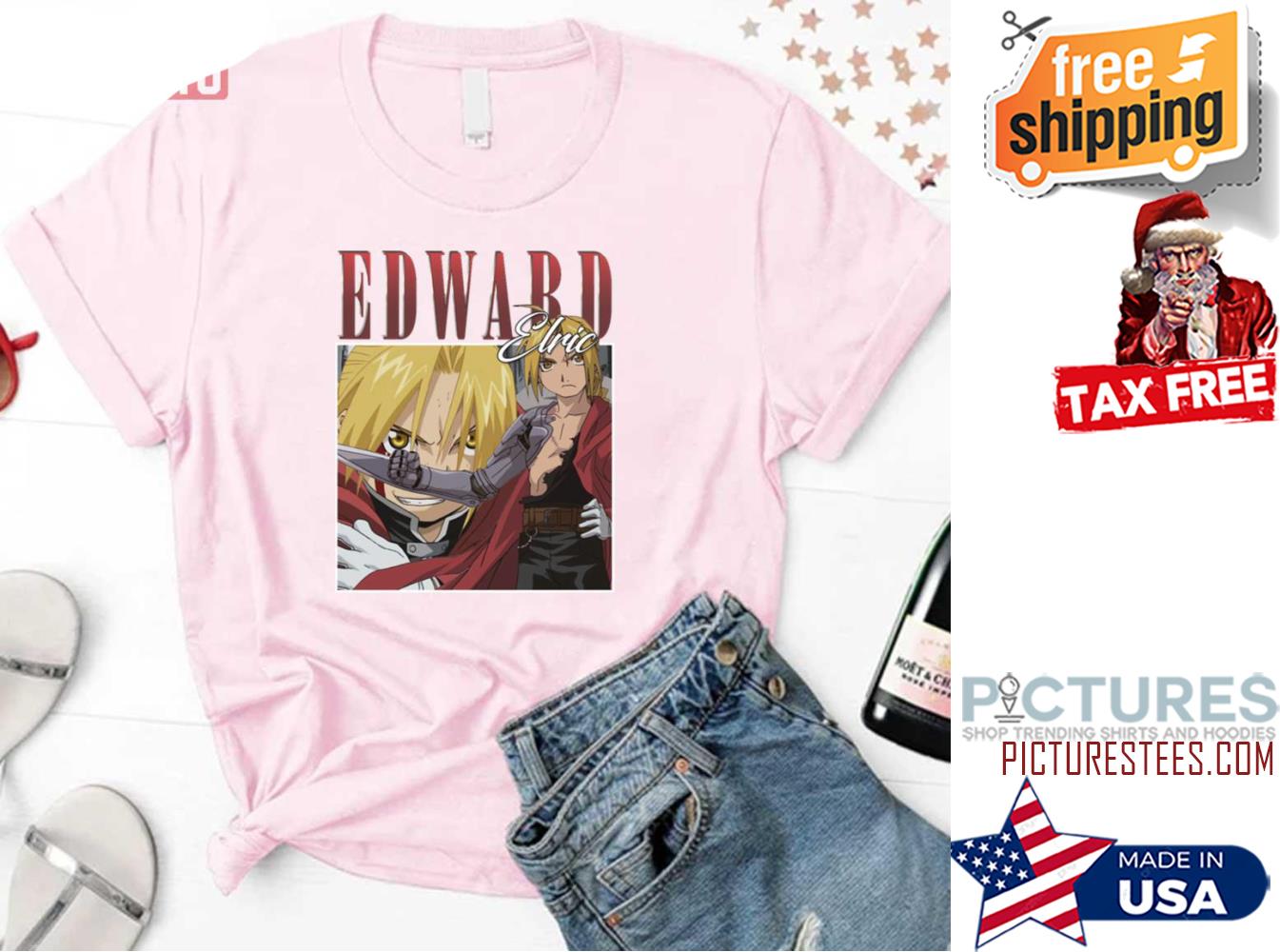Edward Elric Anime Homage Fullmetal Alchemist shirt