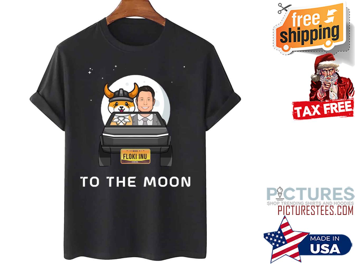 Floki Inu With Elon To The Moon shirt