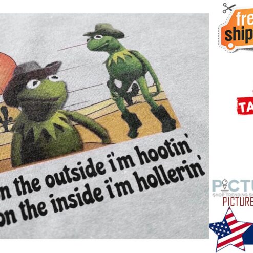 Frog Cowboys on the outside i'm hootin' on the inside i'm hollerin' shirt