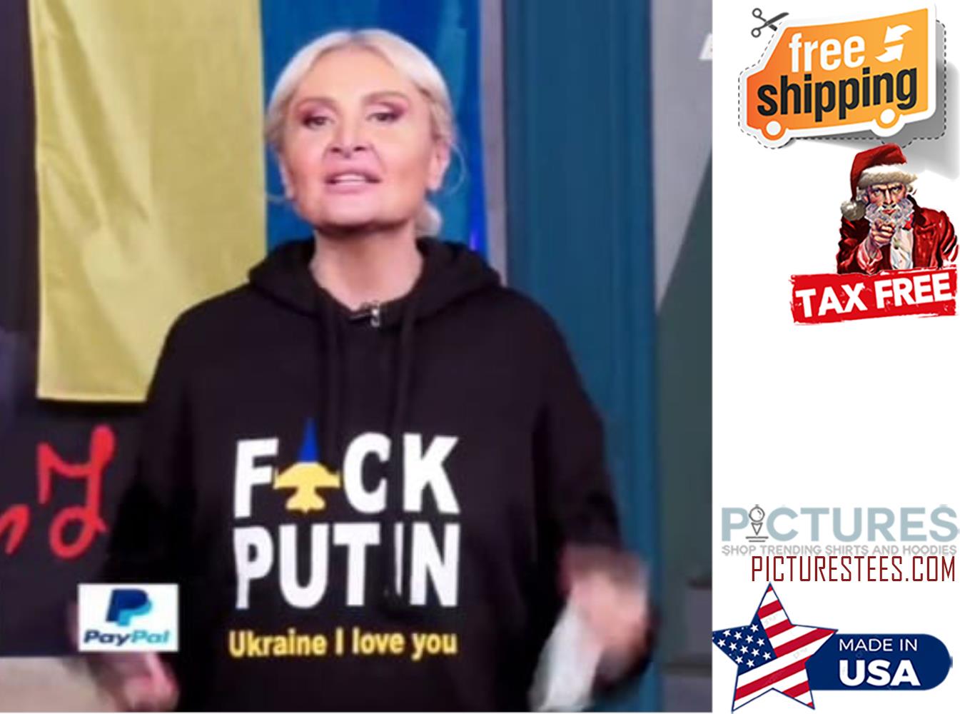 Fuck Putin Ukraine I love you shirt Fuck Putin Ukraine I love you shirt