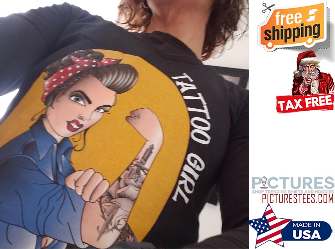 Girl Strong tattoo girl shirt