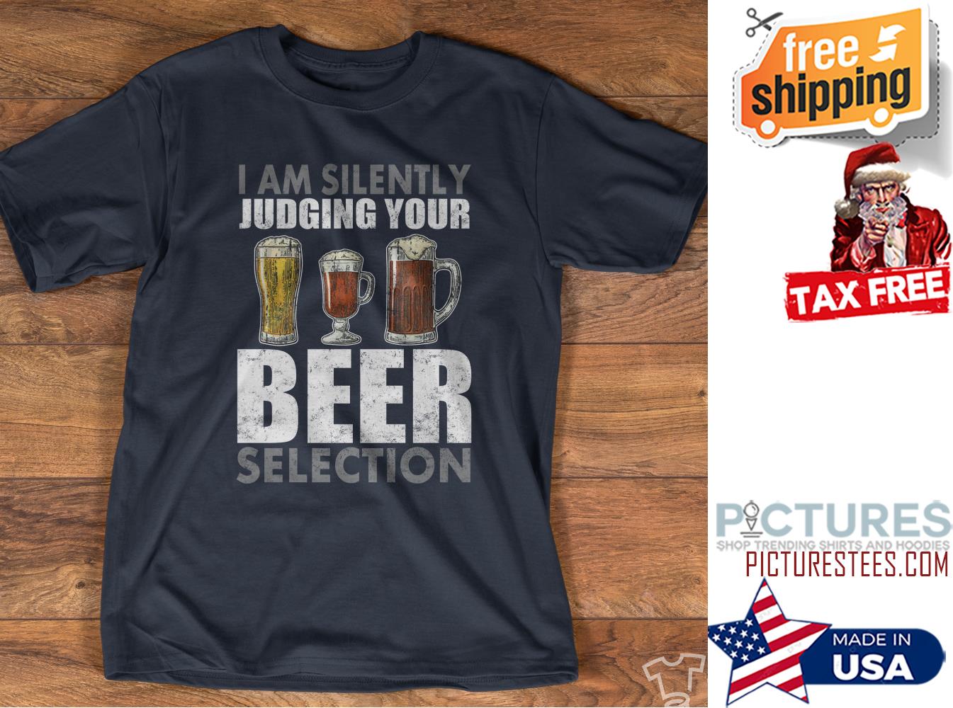 I am silently judging your beer selection shirt