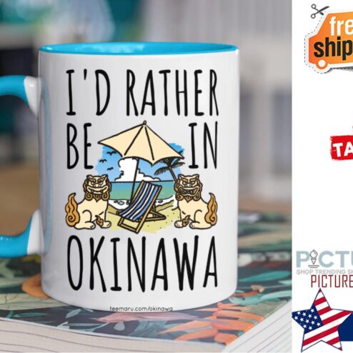 I'd rather be in Okinawa mug