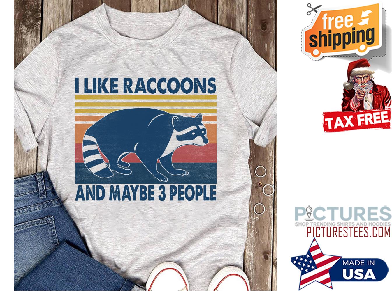 I like Raccoons and maybe 3 people vintage shirt