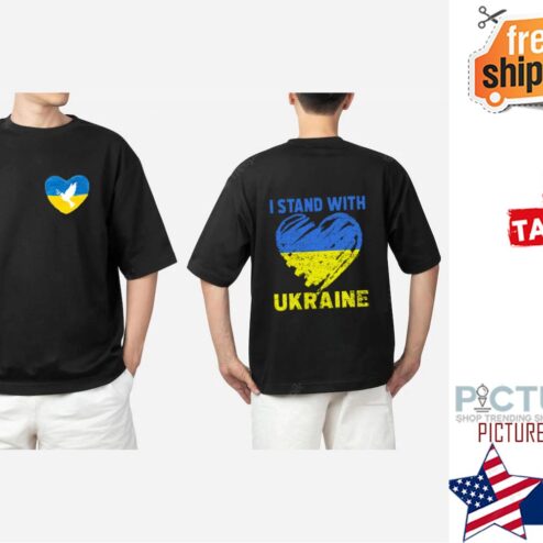 I Stand With Ukraine 2 Sided Shirt