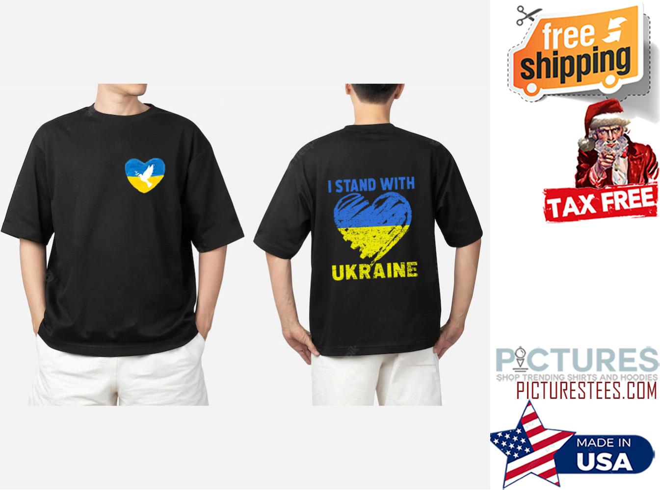 I Stand With Ukraine 2 Sided Shirt