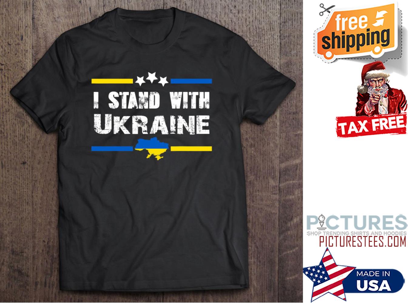 I Stand With Ukraine flag shirt