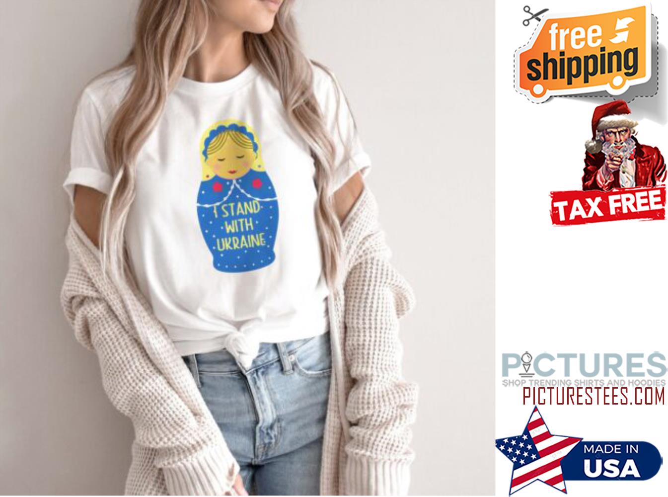 I Stand With Ukraine Support No War Shirt