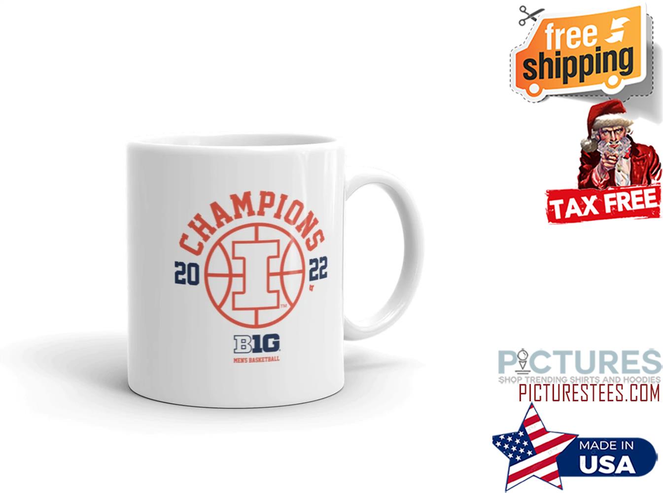 Illinois Men's Basketball Champions 2022 mug
