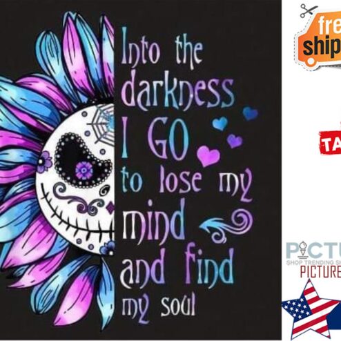Jack Skellington Sunflower Into the darkness I go to lose my mind and find my soul shirt