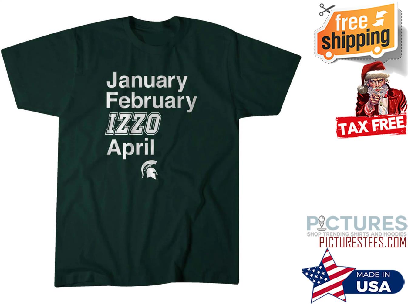 January February Izzo April shirt