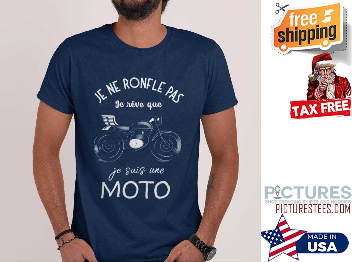 Je ne ronfle pas je reve que je suis une moto shirt